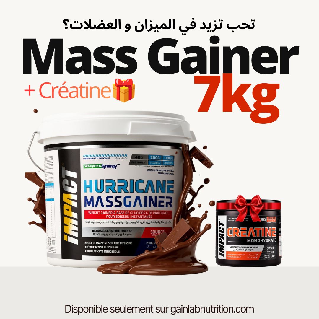 Hurricane Massgainer 7 Kg + Créatine Gratuite