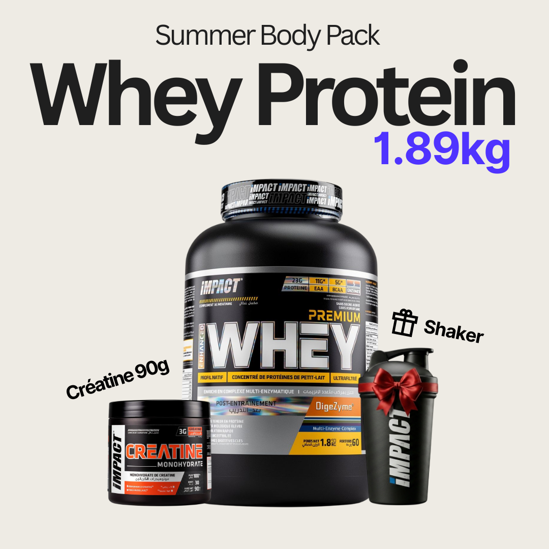Pack Enhanced Whey + Créatine 90g + Shaker Cadeau
