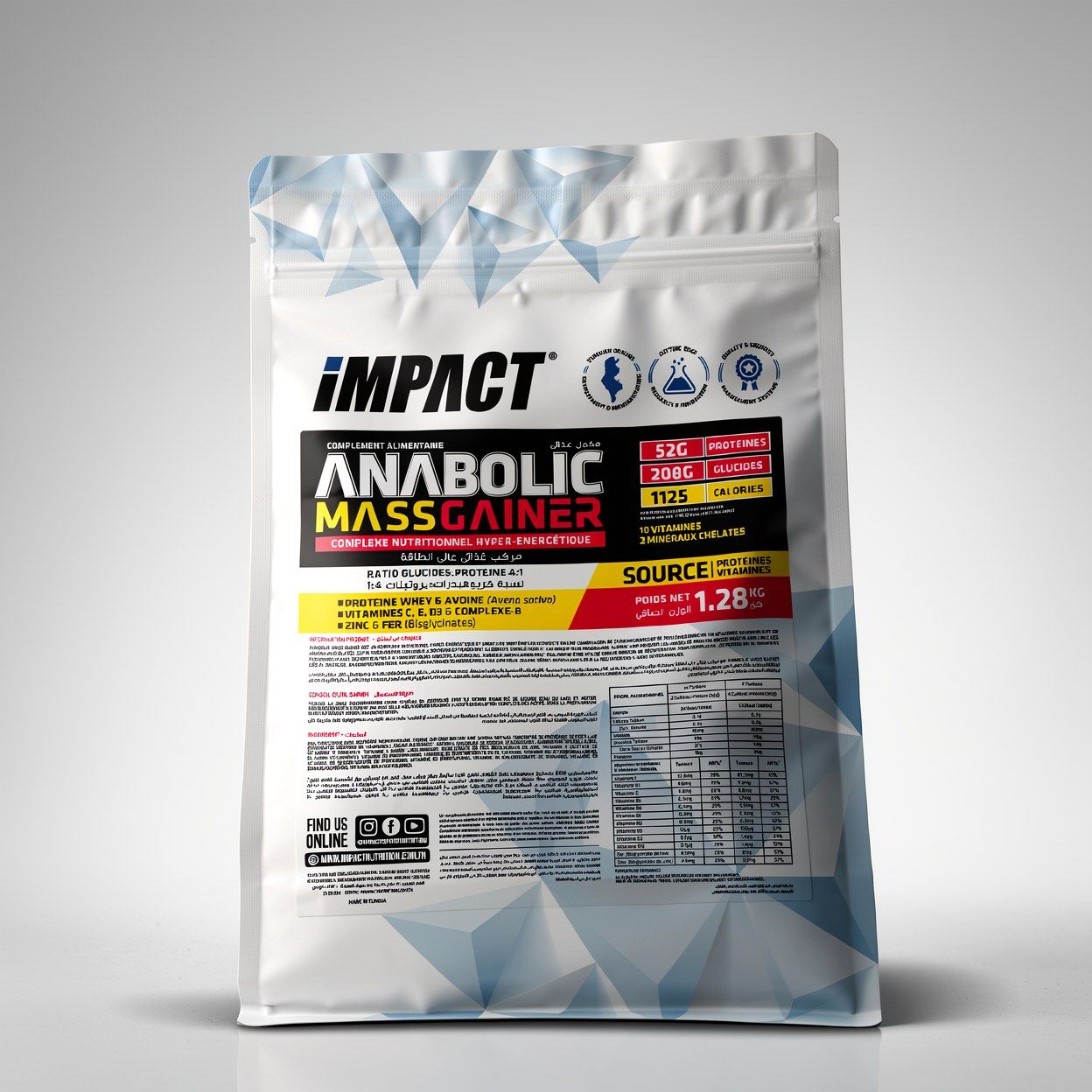 Anabolic Mass Gainer 1.280KG