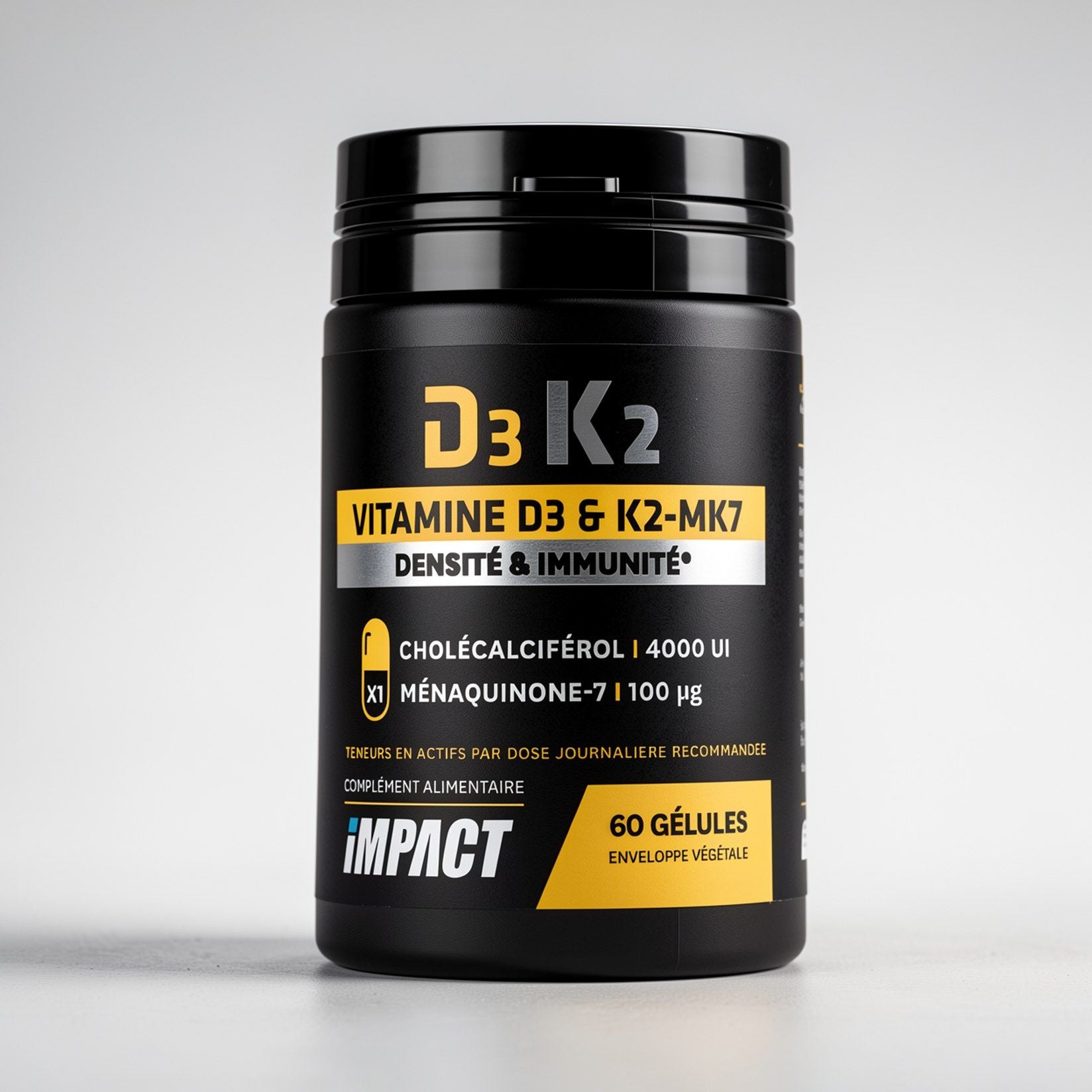 D3 K2 – 60 Gélules IMPACT