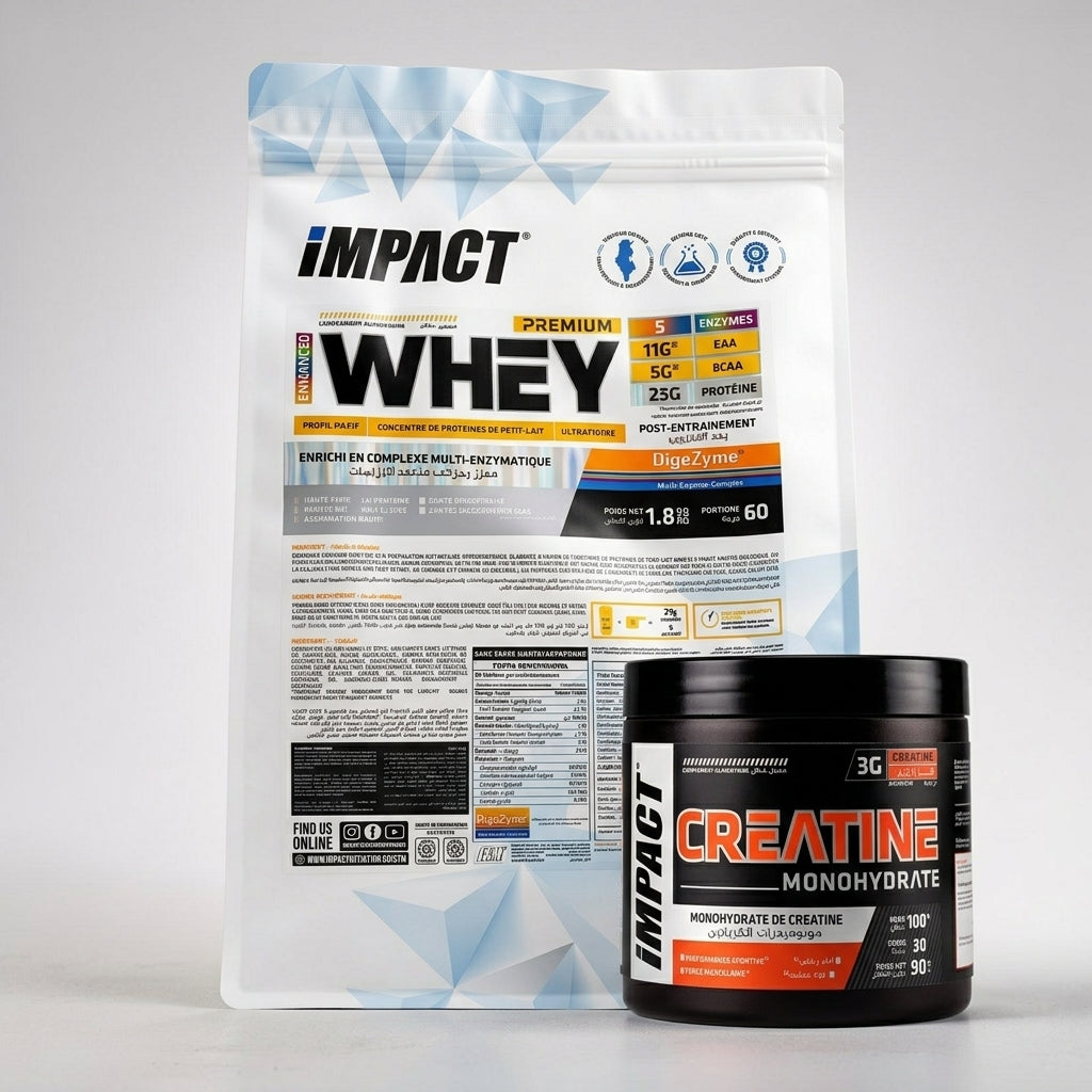 WHEY PREMIUM ENHANCED 1.89KG + CREATINE 90GR 30 DOSES